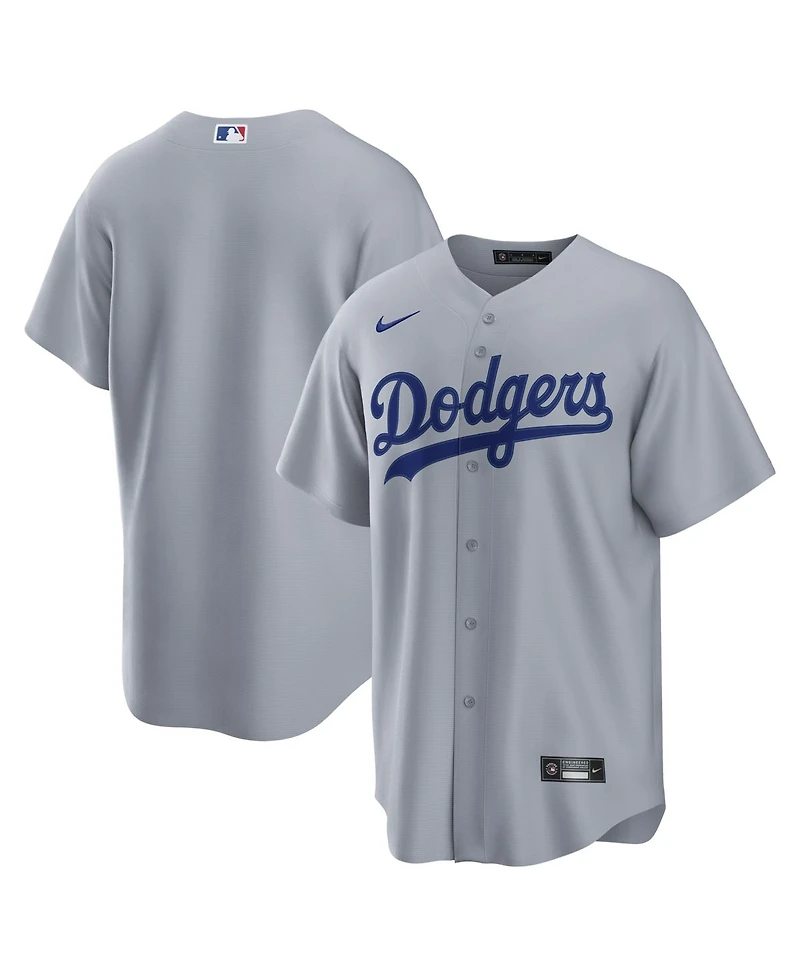 Nike Men's Gray Los Angeles Dodgers Road Replica Jersey