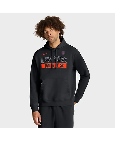 Nike Men's Black New York Mets Primetime Club Hoodie