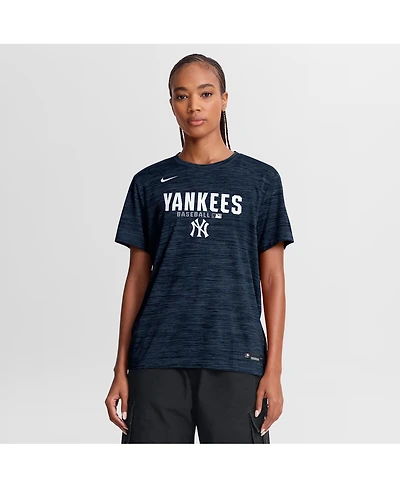 Nike Women's Navy New York Yankees Authentic Collection Velocity Dri-fit T-Shirt