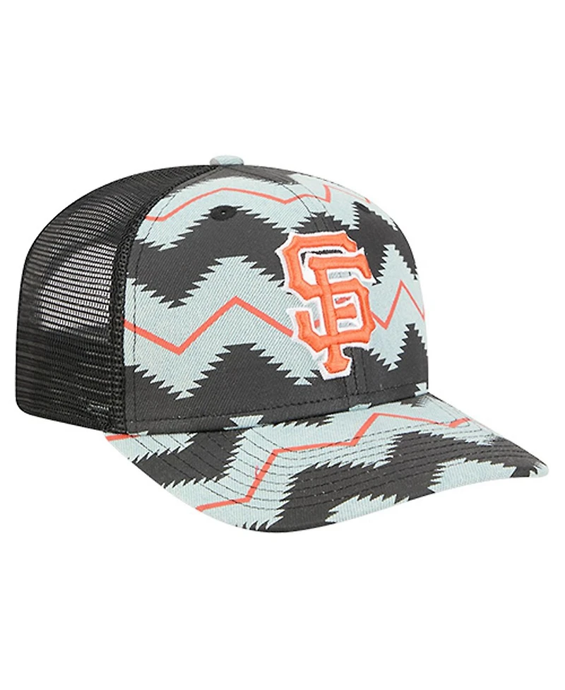 New Era Men's Denim/Black San Francisco Giants Aztec Denim 9SEVENTY Adjustable Hat