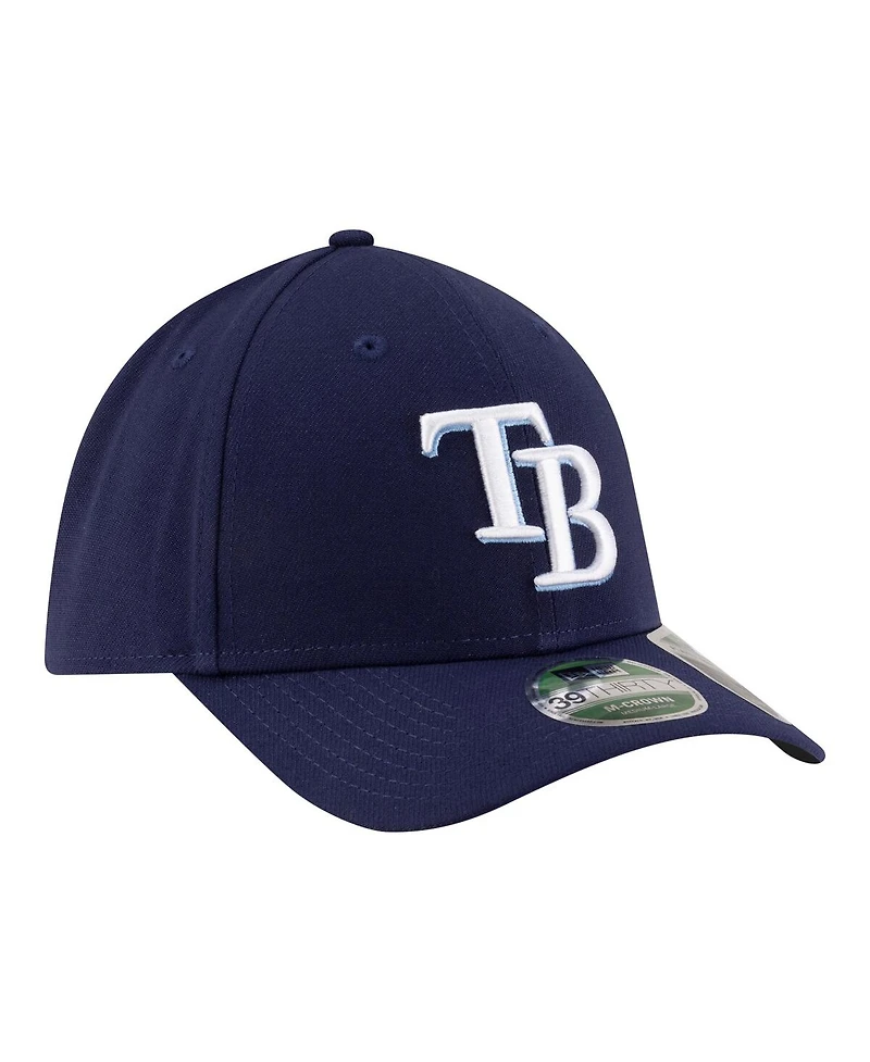 New Era Men's Navy Tampa Bay Rays Player Replica 39THIRTY M-Crown Flex Hat