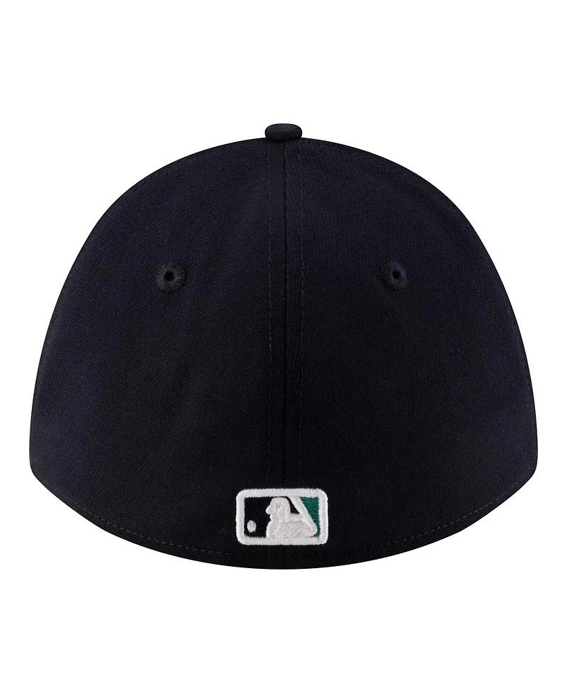 New Era Men's Navy Seattle Mariners Player Replica 39THIRTY M-Crown Flex Hat