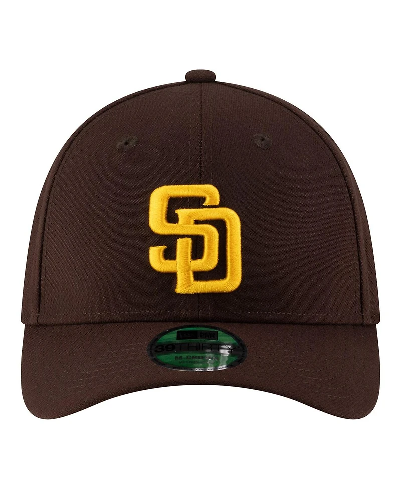 New Era Men's Brown San Diego Padres Player Replica 39THIRTY M-Crown Flex Hat