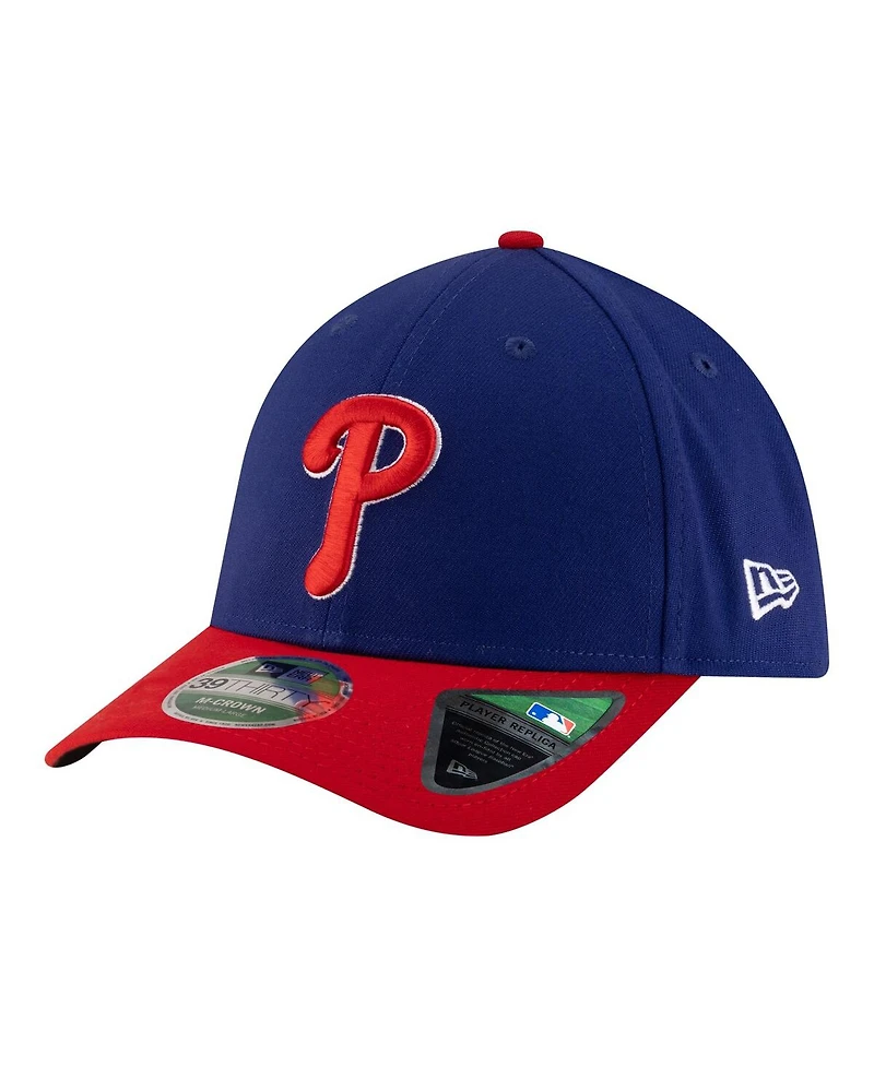 New Era Men's Royal Philadelphia Phillies Player Replica 39THIRTY M-Crown Flex Hat