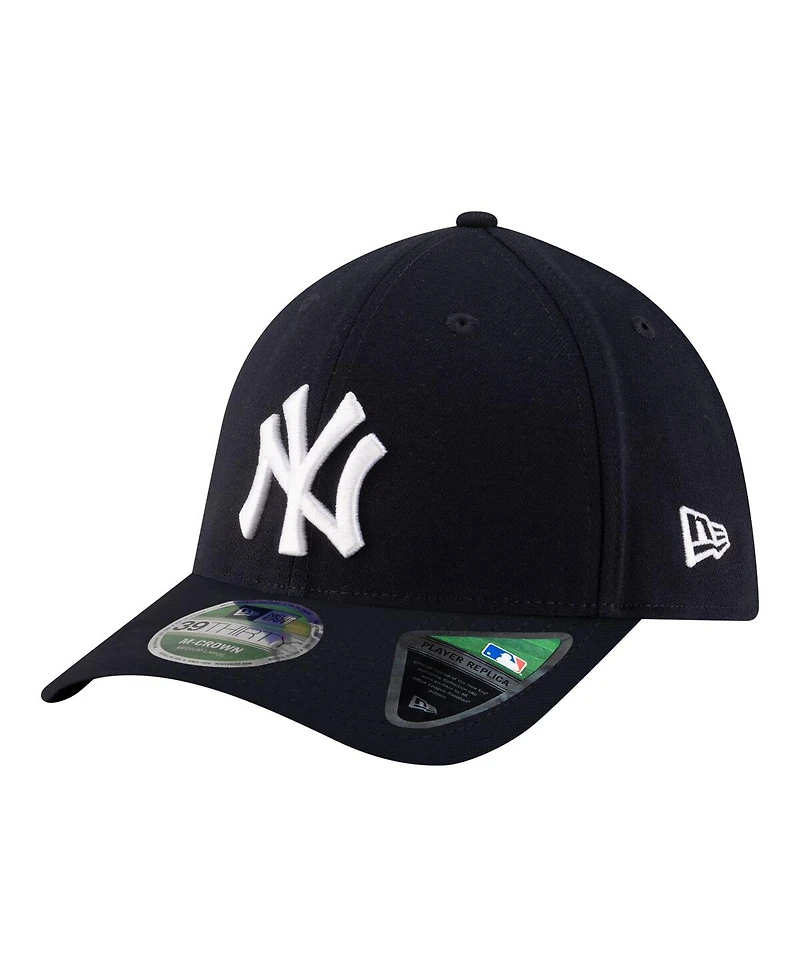 New Era Men's Navy York Yankees Player Replica 39THIRTY M-Crown Flex Hat
