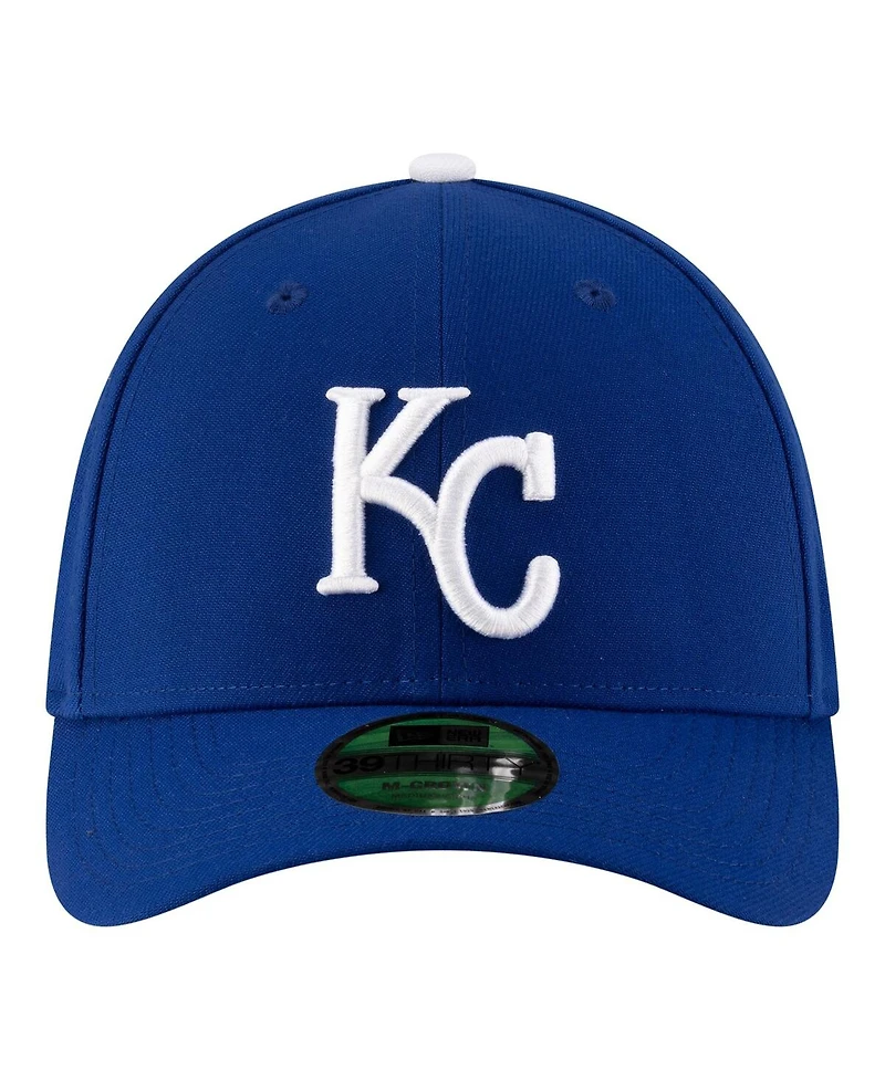 New Era Men's Royal Kansas City Royals Player Replica 39THIRTY M-Crown Flex Hat