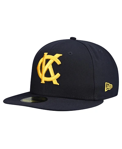New Era Men's Navy Kansas City Monarchs Mlb Nwe 2025 Turn Back the Clock 59FIFTY