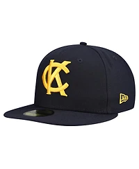 New Era Men's Navy Kansas City Monarchs Mlb Nwe 2025 Turn Back the Clock 59FIFTY
