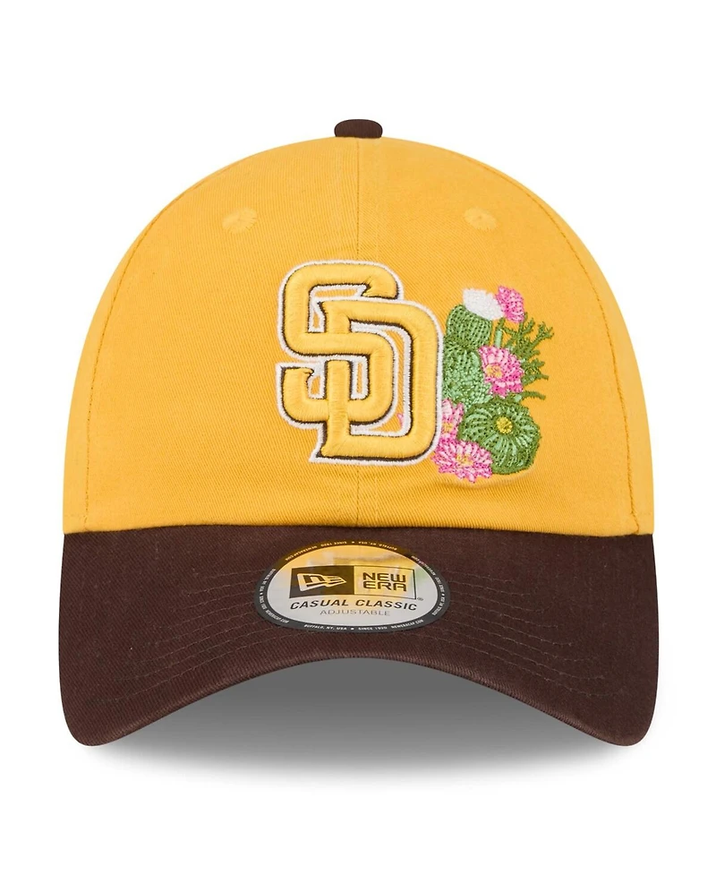 New Era Men's Gold/Brown San Diego Padres 2026 Spring Training Casual Classic Adjustable Hat