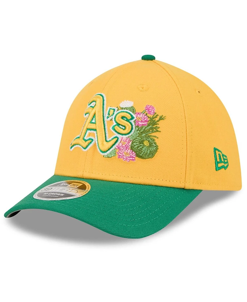 New Era Men's Gold/Green Athletics 2026 Spring Training M-Crown 39THIRTY Flex Hat