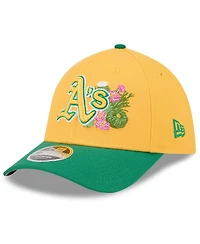 New Era Men's Gold/Green Athletics 2026 Spring Training M-Crown 39THIRTY Flex Hat
