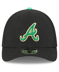 New Era Men's Black Atlanta Braves 2026 St. Patrick's Day 39THIRTY Flex Hat