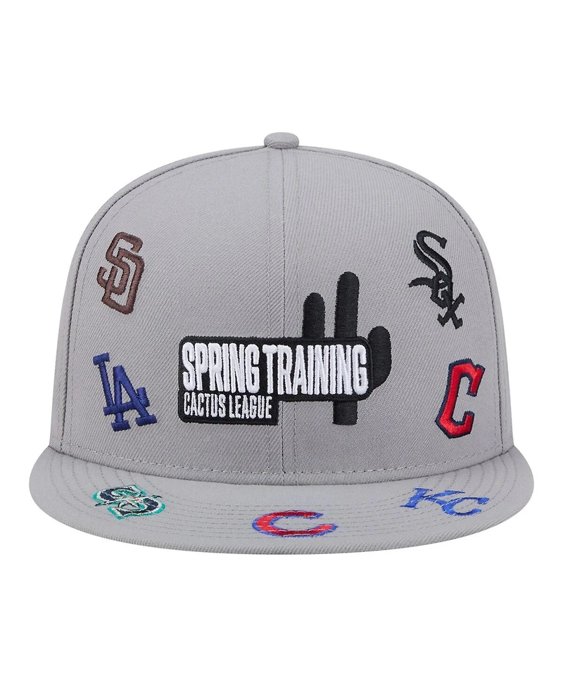 New Era Men's Gray 2026 Spring Training Cactus League Scattered 9FIFTY Adjustable Hat