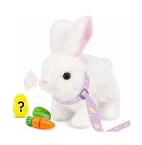 Sperric Interactive Easter Plush Bunny with Carrot Cabbage & Spinner Egg Toys