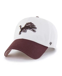 '47 Brand Men's and Women's Stone/Burgundy Detroit Lions Love Letter Clean Up Adjustable Hat