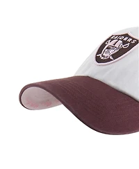 '47 Brand Men's and Women's Stone/Burgundy Las Vegas Raiders Love Letter Clean Up Adjustable Hat