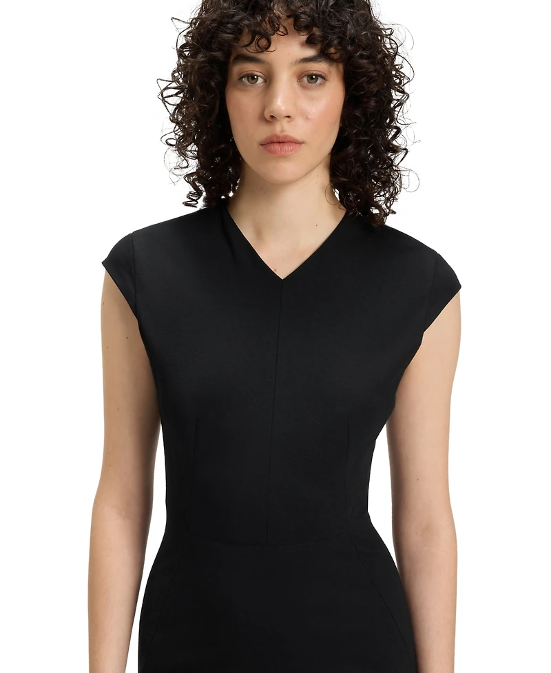 Boss by Hugo Women's Stretch Fabric Cap-Sleeve Dress