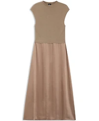 Boss by Hugo Women's Satin Skirt Knitted Dress