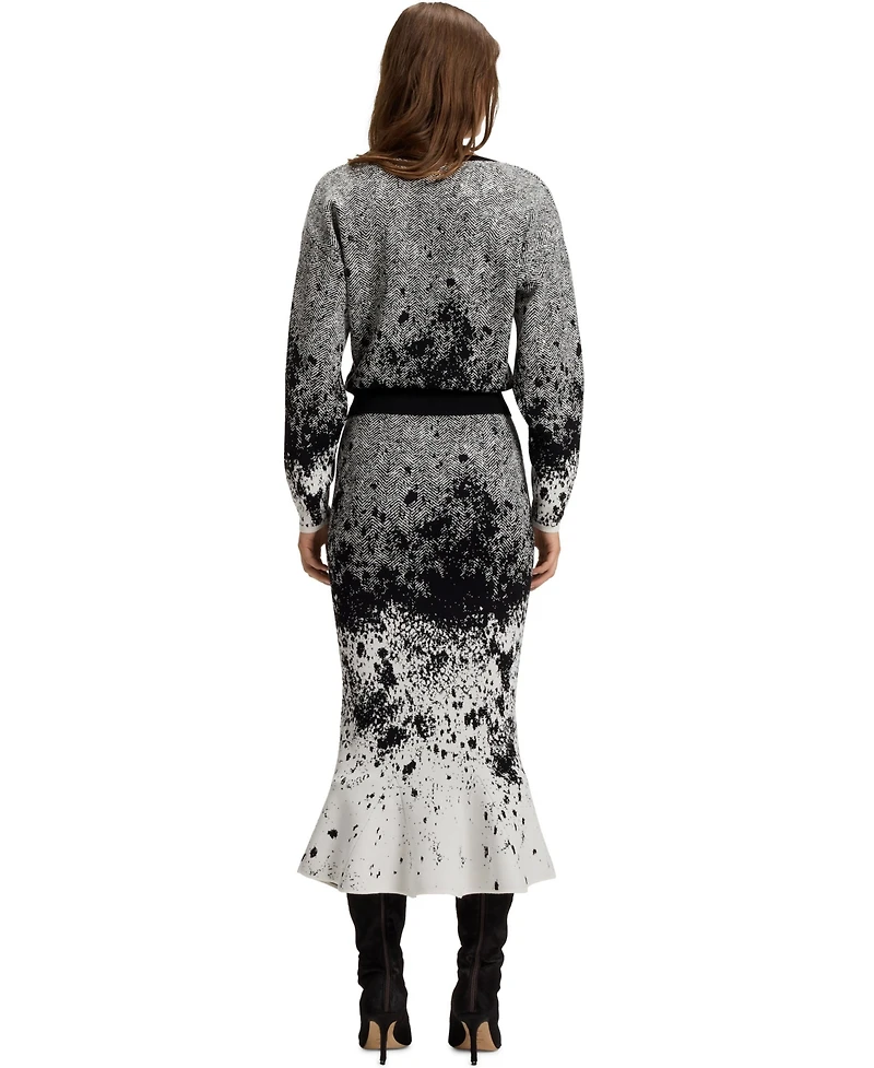 Boss by Hugo Boss Women's Lustrous Stretch Fabric Knitted Tulip Skirt