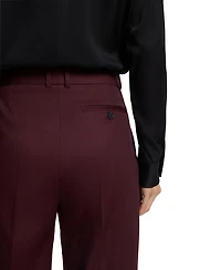 Boss by Hugo Boss Women's Virgin-Wool Twill Regular-Fit Pants
