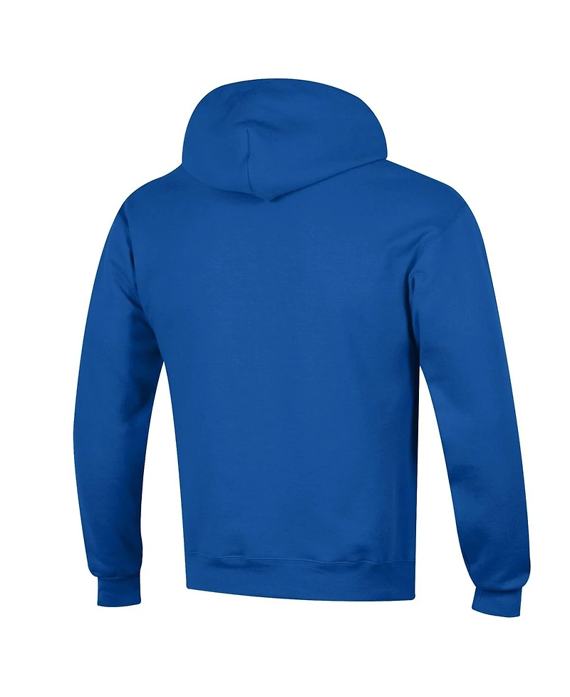 Champion Men's Royal Seattle Seahawks Powerblend Arch over Logo Hoodie