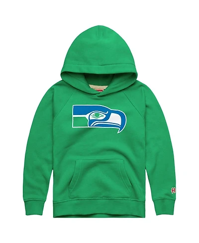 Homage Big Boys and Girls Green Seattle Seahawks '76 Season Tri-Blend Hoodie
