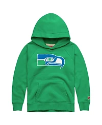 Homage Big Boys and Girls Green Seattle Seahawks '76 Season Tri-Blend Hoodie