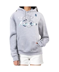 G-iii 4Her by Carl Banks Women's Gray Seattle Kraken Shadow Logo Fleece Hoodie