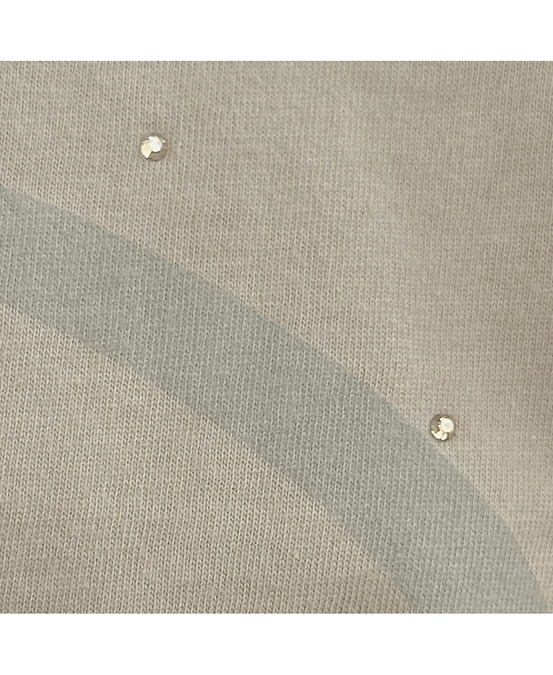 Starter Women's Khaki Green Bay Packers Rhinestone Sprinkle Boxy Cropped T-Shirt