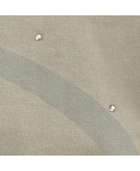 Starter Women's Khaki Green Bay Packers Rhinestone Sprinkle Boxy Cropped T-Shirt