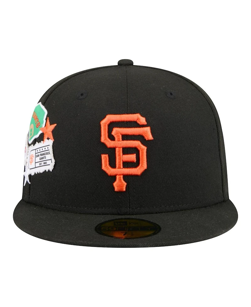 New Era Men's Black San Francisco Giants City Patch 59FIFTY Fitted Hat