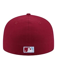 New Era Men's Burgundy Philadelphia Phillies City Patch 59FIFTY Fitted Hat