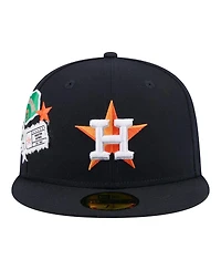 New Era Men's Navy Houston Astros City Patch 59FIFTY Fitted Hat