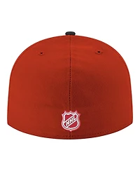 New Era Men's Red Detroit Wings Core Logo Two-Tone 59FIFTY Fitted Hat