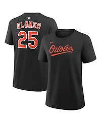 Nike Women's Pete Alonso Black Baltimore Orioles Name Number T-Shirt