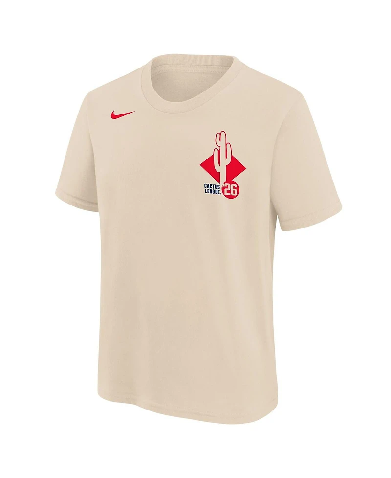 Nike Big Boys and Girls Natural 2026 Spring Training Cactus League T-Shirt