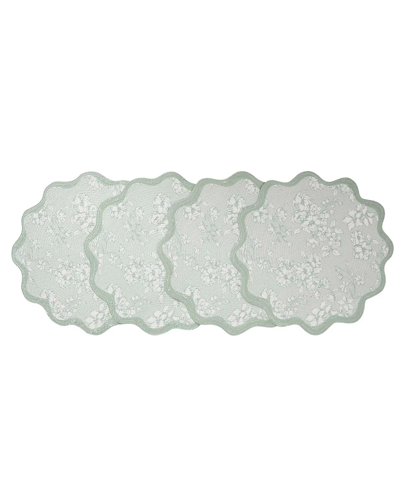 Avanti Provence Woven Braided Round Placemats, Set of 4