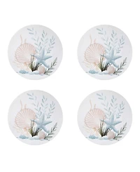 Avanti Starfish Woven Braided Round Placemats, Set of 4