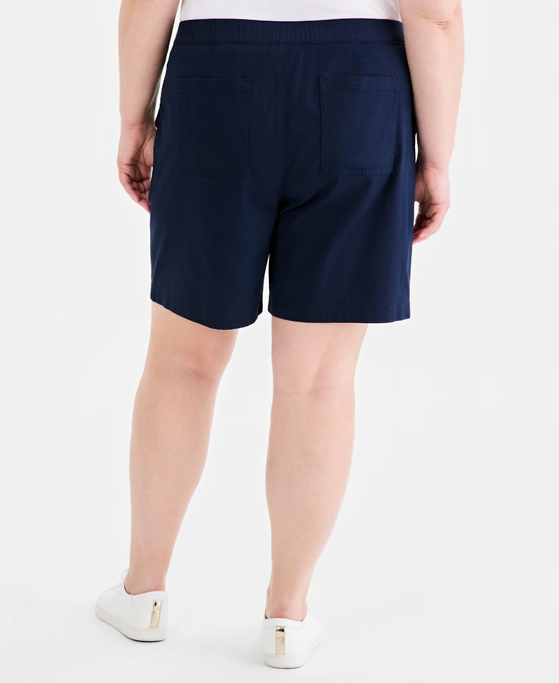 Style & Co Plus High-Rise Bermuda Shorts, Macy's Exclusive