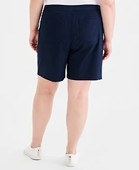 Style & Co Plus High-Rise Bermuda Shorts, Macy's Exclusive