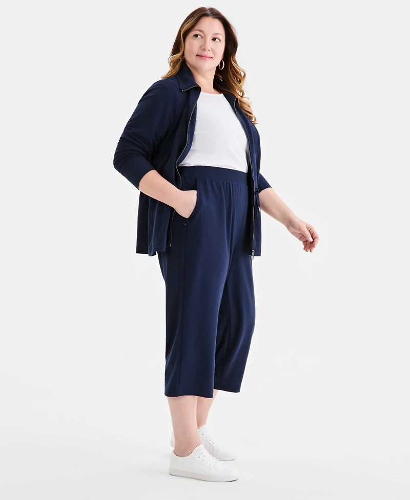 Style & Co Plus Luxsoft French Terry Capri Pants