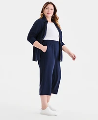 Style & Co Plus Luxsoft French Terry Capri Pants