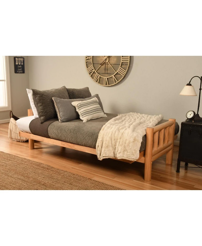 Kodiak Lodge Frame-Natural Finish-Marmont Thunder Mattress