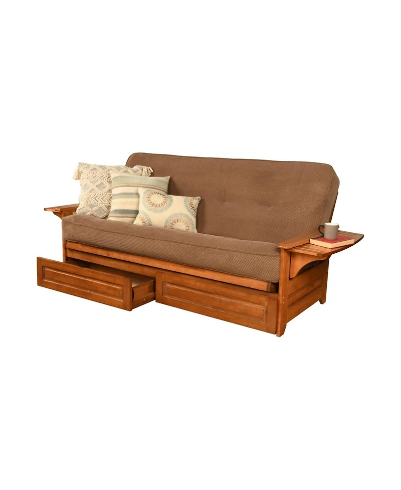 Kodiak Phoenix Frame with Marmont Mocha Mattress and Storage Drawers