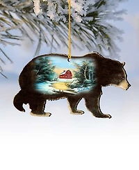 Designocracy Bear Holiday Ornaments, Set of 2