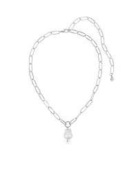 Ettika Single Pearl Chain Necklace