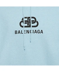 Pre-Owned Balenciaga Men's Logo Print Cotton Hoodie