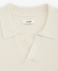 Alfani Men's Textured Polo Shirt, Exclusively at Macy's