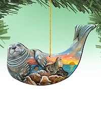 Designocracy Seal Holiday Ornaments, Set of 2