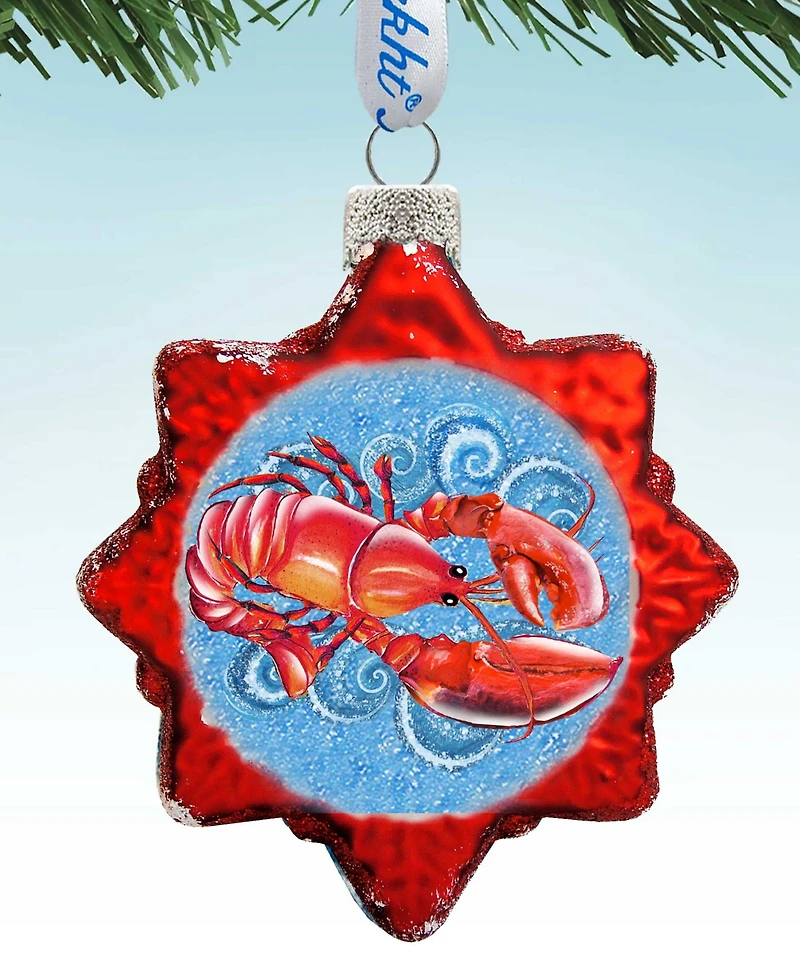 Designocracy Lobster Mercury Holiday Ornament